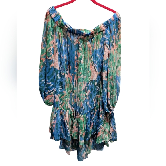 Ted Baker Galasia Graphic Print Off The Shoulder Cover Up - Picture 3 of 8